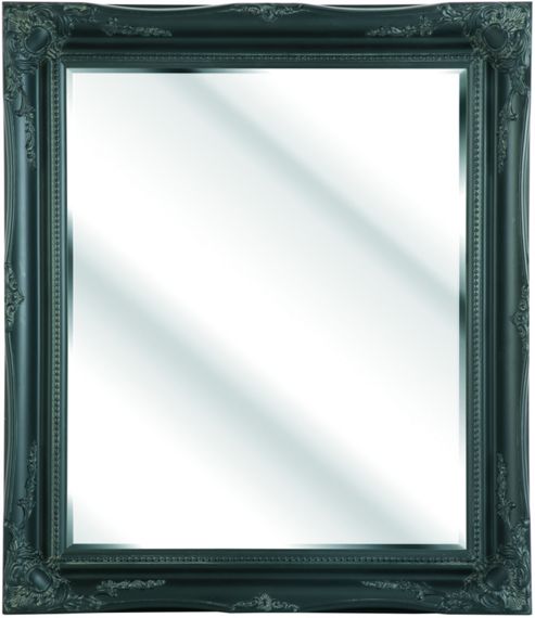 Image of D & J Simons Oxford Mirror - Black - 105cm H X 75cm W