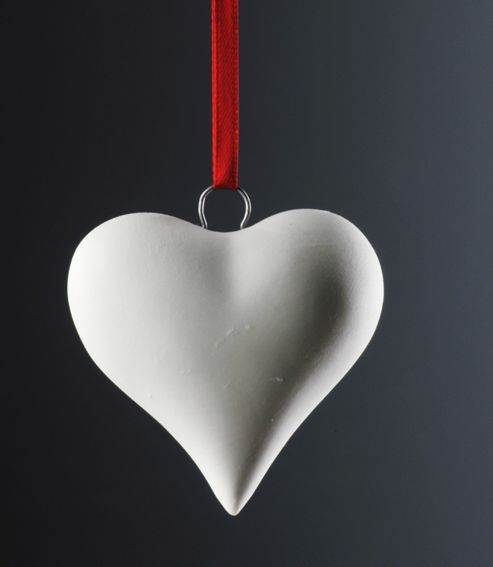 Image of Weimar Heart Christmas Tree Decoration (set Of 2)