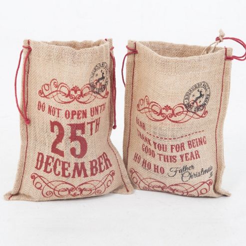 Image of Christmas Gift Bags (set Of 2) Option 2