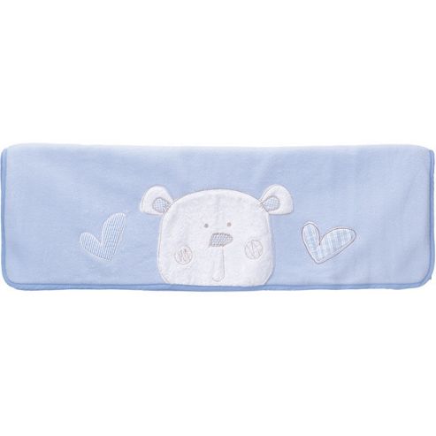 Image of Obaby Disney Winnie The Pooh Fleece Cot Bed Blanket - White - Blue