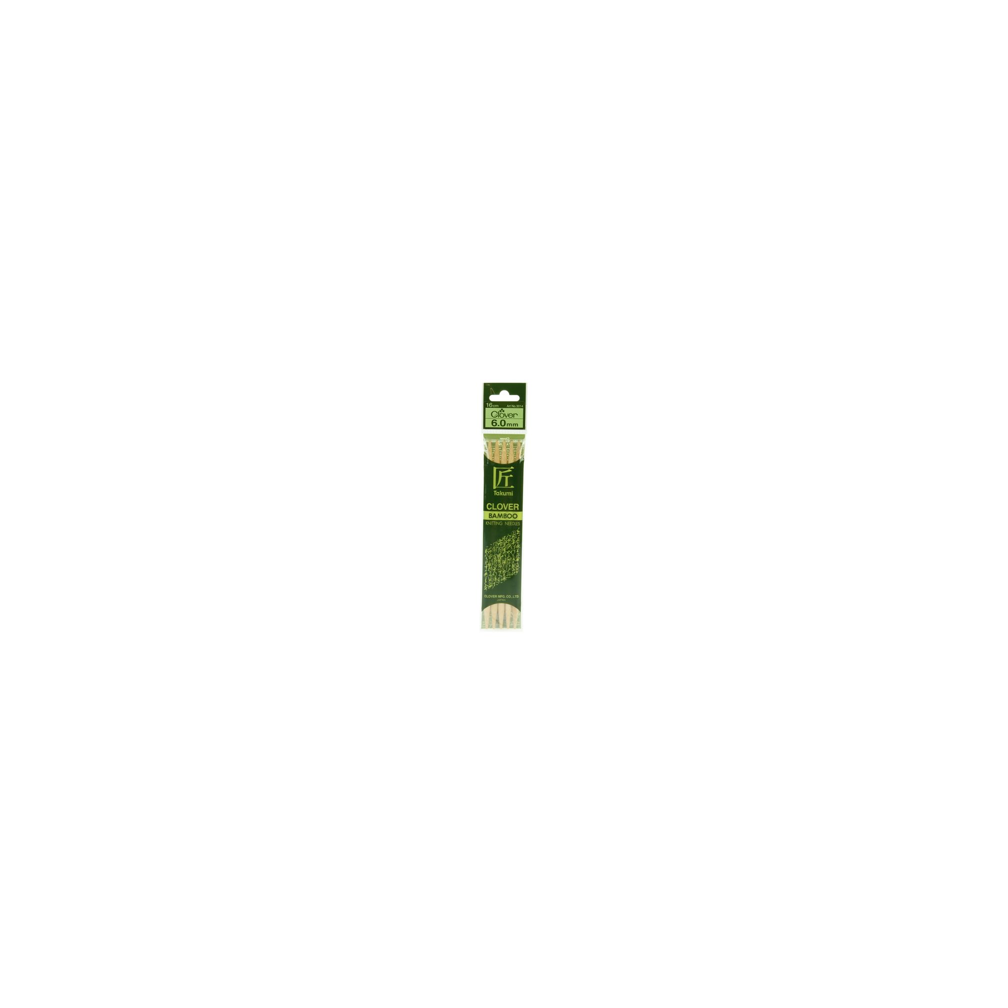 Clover Takumi Bamboo Knitting Needles 60mm 5pk