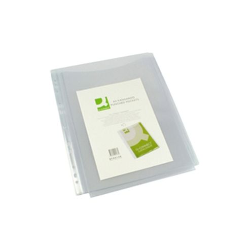 Image of Q-connect Full Cover Expanding Punched Pocket A4 Pack Of 5 Kf00138