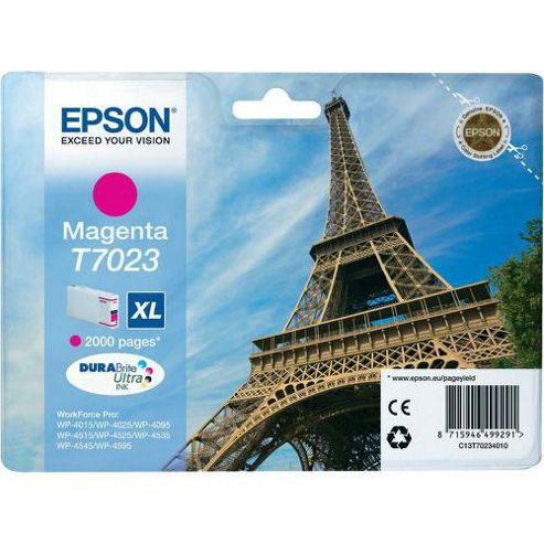 Image of Epson T7023xl Printer Ink Cartridge - Magenta