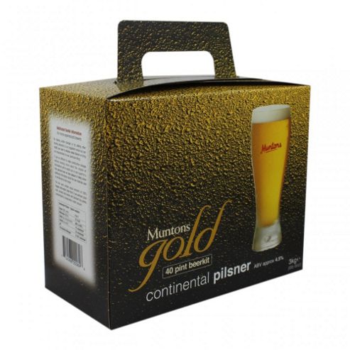Image of Muntons Gold Home Brew Beer Kit Continental Pilsner - 40 Pints