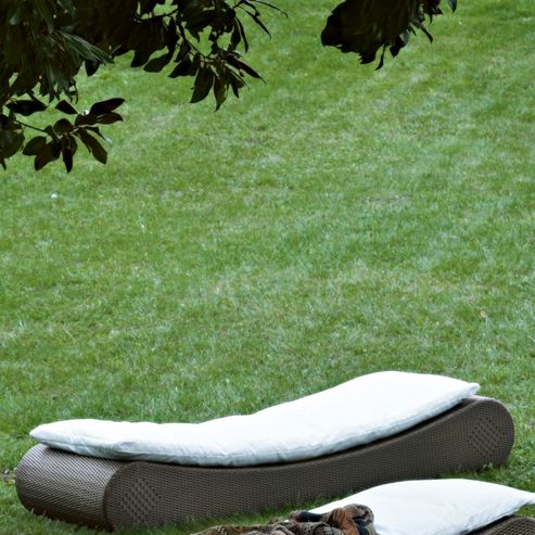 Image of Varaschin Varaschin Outdoor Pisolo Day Bed Frame (set Of 2) - Dark Brown - Piper White