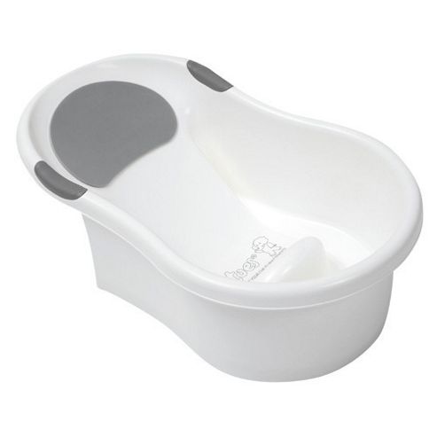 Image of Tippitoes Mini Bath (white With Silver Trim)
