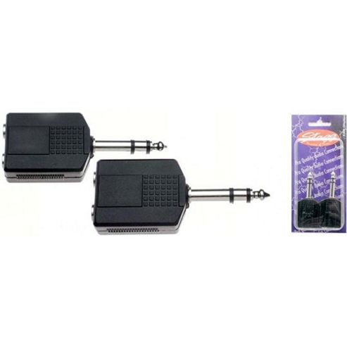 Image of Stagg Ac-pms2pfh Small To Large Jack Dual Adaptor