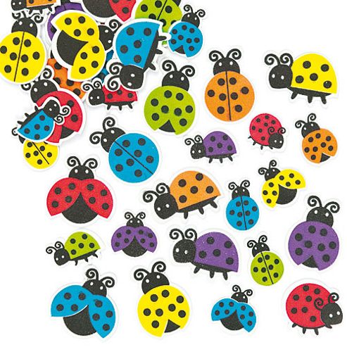 Image of Ladybird Foam Stickers -pack Of 100 Children Craft