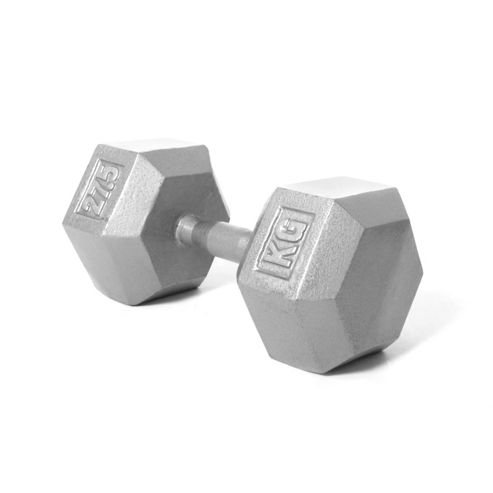 Image of Body Power 27.5kg Hex Dumbbell (x1)