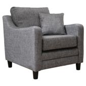 Buckingham Fabric Armchair Sofa Charcoal