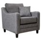 Buckingham Fabric Armchair Sofa Charcoal