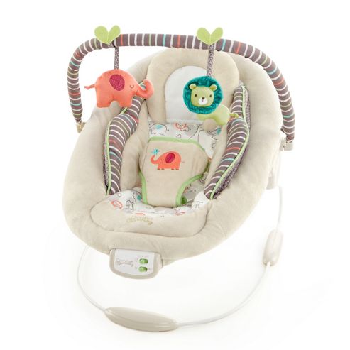 Image of Bright Starts Comfort & Harmony Cradling Bouncer In Cozy Kingdom