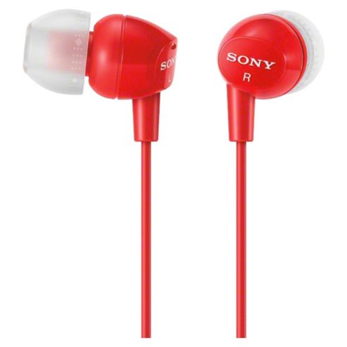 Image of Sony Mdrex10 In Ear Headphones Red