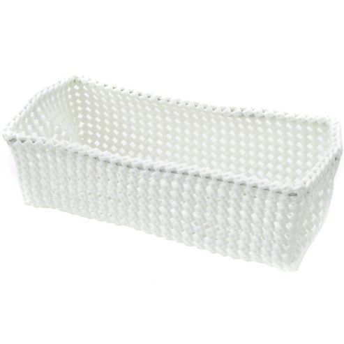 Image of M--ve Tube Rectangular Basket (set Of 2) - White Deluxe
