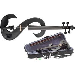 Rocket EVN Electric Violin Outfit - Metallic Black