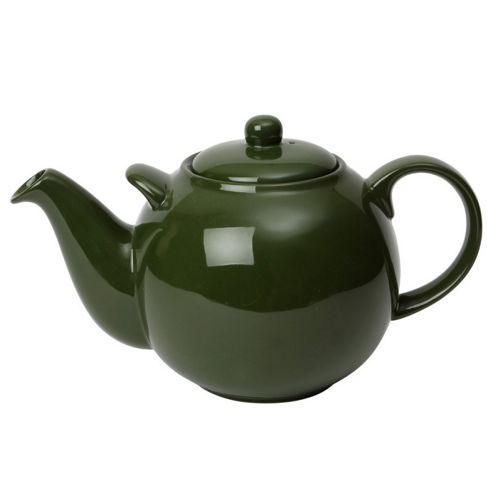 Image of London Pottery 10 Cup Globe Teapot, Green