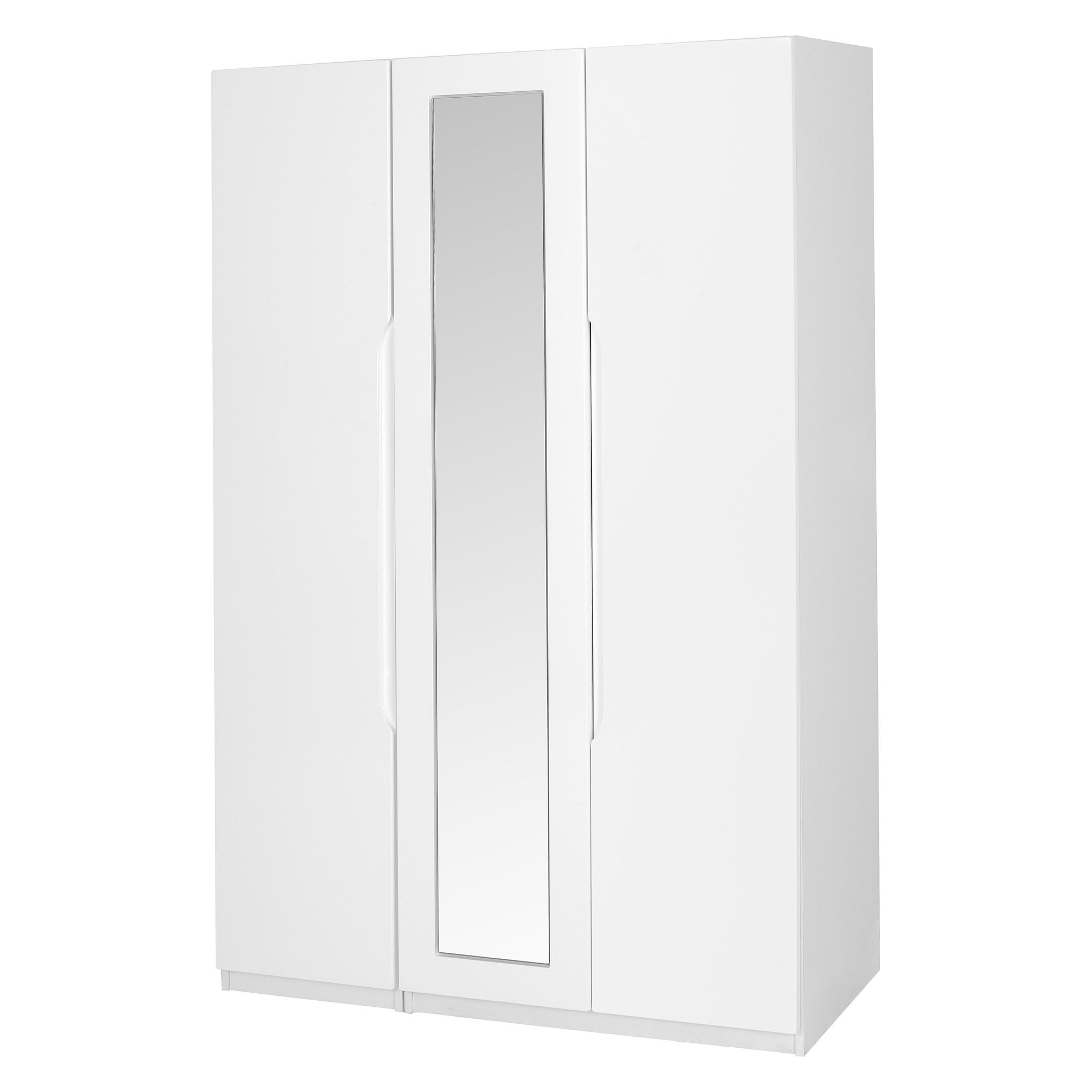 Alto Furniture Visualise Alpine Three Door Wardrobe in High Gloss White at Tescos Direct