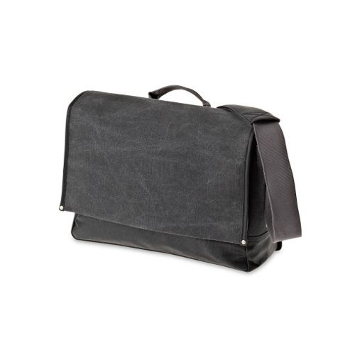 Image of Basil Urban Fold Messenger Bag Charcoal Black 16l Folded 22l Unfolded