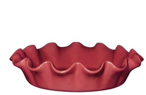Image of Emile Henry 26.5cm 1.2l Ruffled Pie Dish, Framboise Pink