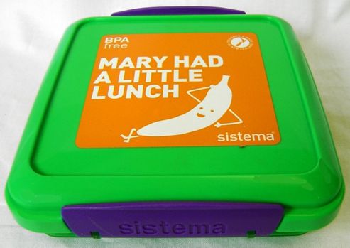 Image of Sistema Klip It 450ml Sandwich Box - Green