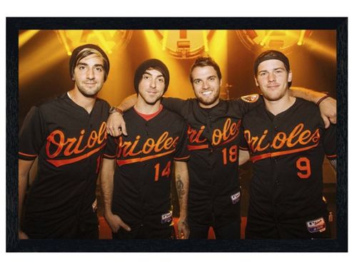 Image of Black Wooden Framed All Time Low A Love Like War Poster