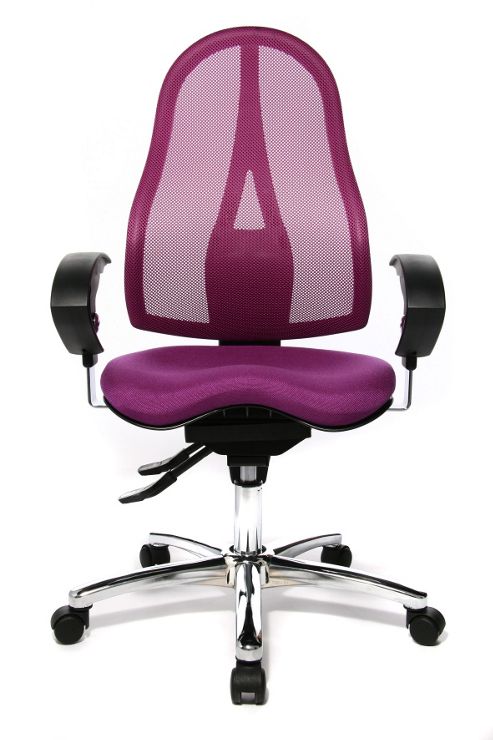 Image of Topstar High-back Mesh Task Chair - Purple