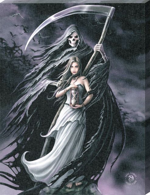 Image of Anne Stokes Summon The Reaper Canvas Print