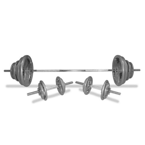 Image of Body Power 112kg 6ft Tri-grip Spinlock Set