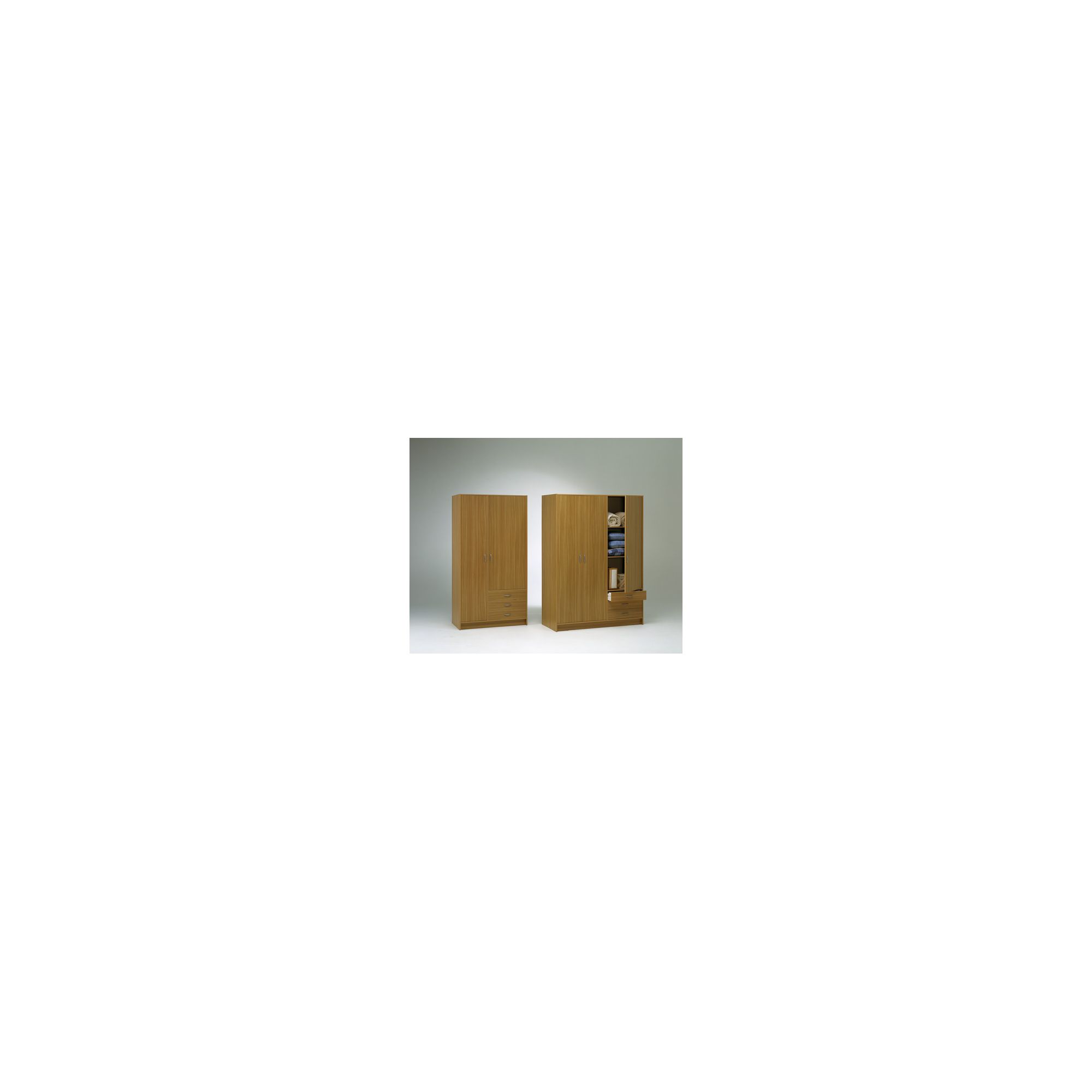 Tvilum Focus Wardrobe with Drawer in Beech at Tesco Direct