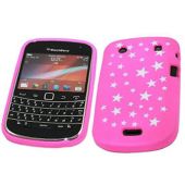 SoftSkin Skin Case - BlackBerry 9900 Bold Touch - Pink Star