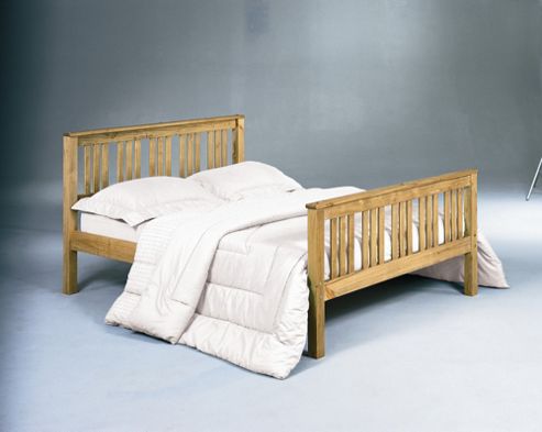 Image of Home Zone Vintage Shaker Bed Frame - Kingsize
