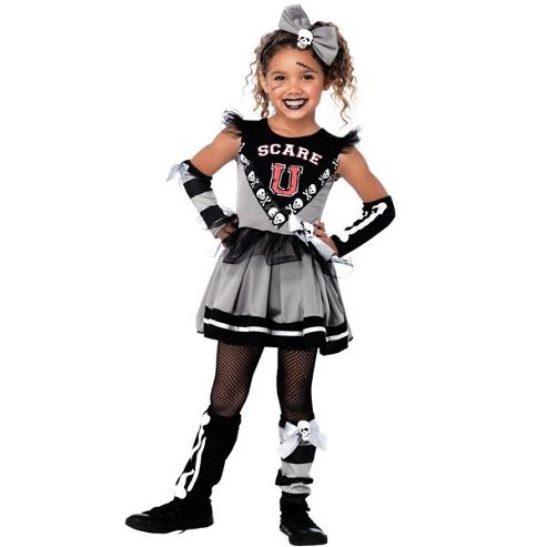 Image of "scare ""u"" Cheerleader - Child Costume 4-6 Years"