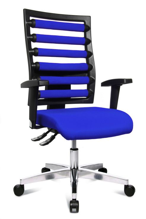 Image of Topstar Workout Swivel Chair In Blue