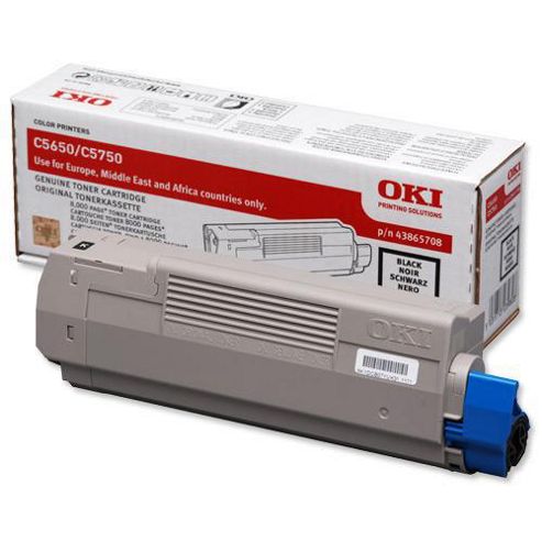 Image of Oki Toner Cartridge For C5650/c5750 Colour Printers (black)