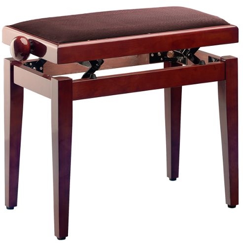 Image of Stagg Piano Bench With Brown Velvet Top