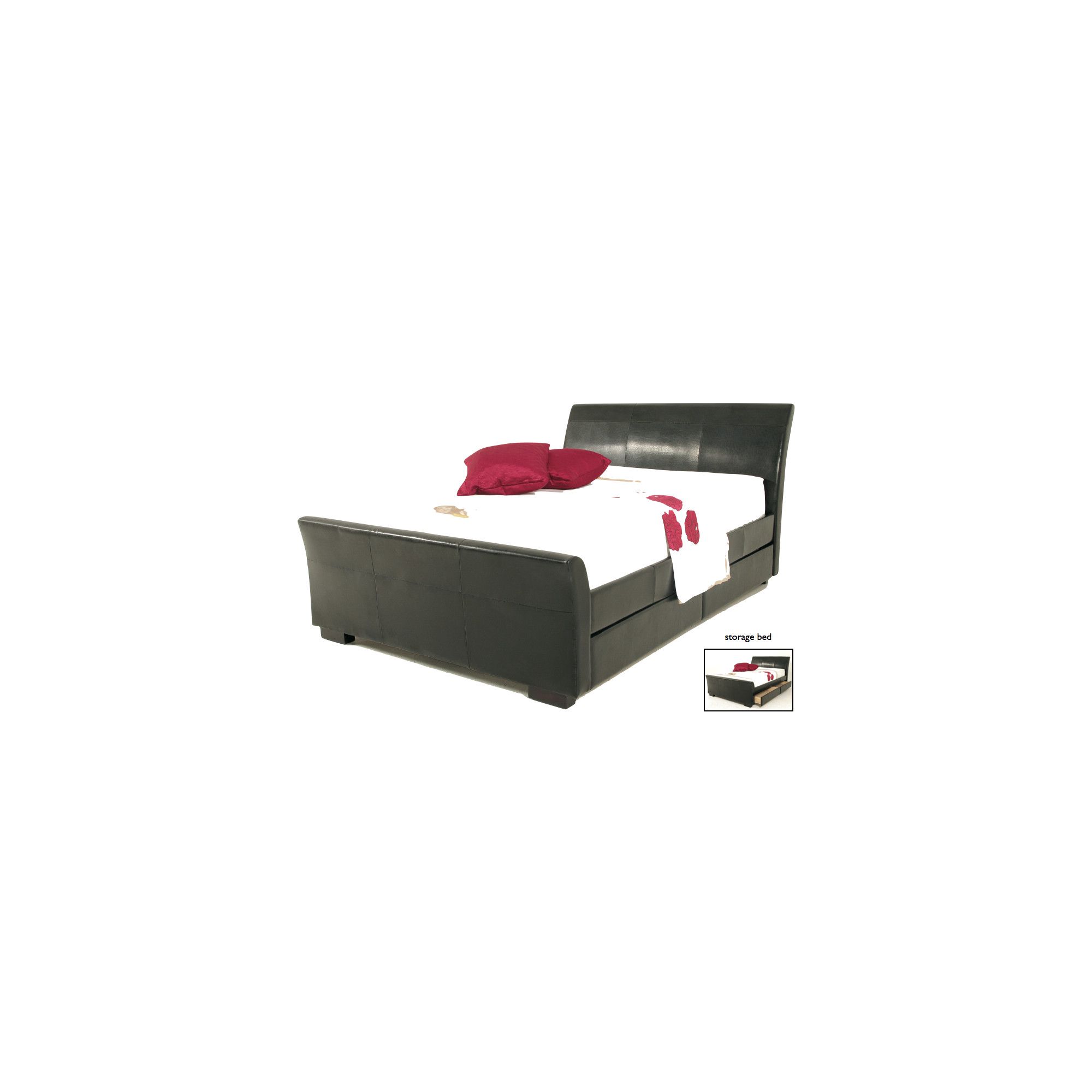 Elements Tripoli Bed - King - Black at Tesco Direct