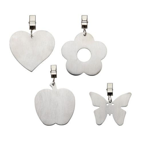 Image of Kitchen Craft Stainless Steel Table Cloth Weights - Assorted Pat