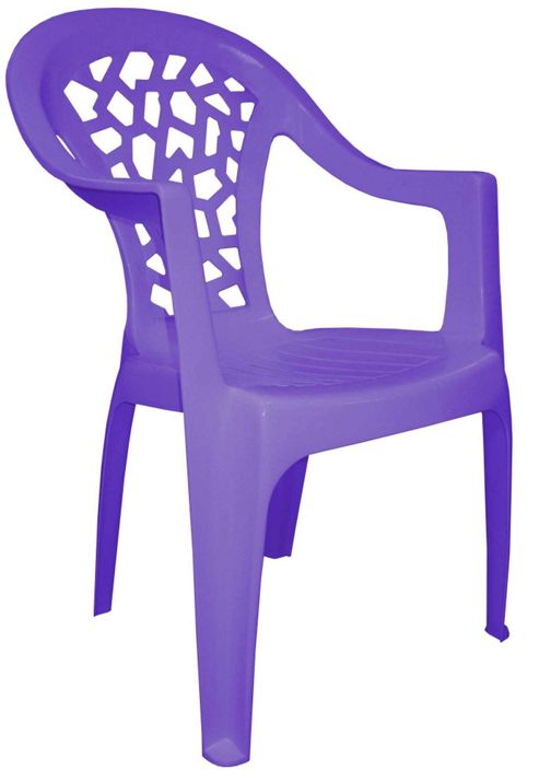 Image of Resol Inca Garden Outdoor / Indoor Designer Plastic Chair - Purple