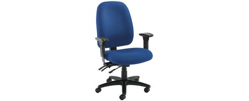 Image of Avior Heavy Duty High Back Chair With Lumbar Blue Kf72249