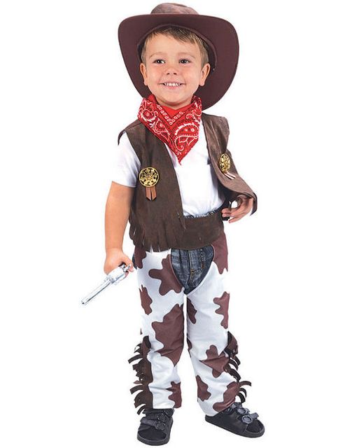 Image of Bristol Novelty Cc016 Cowboy Toddler Costume