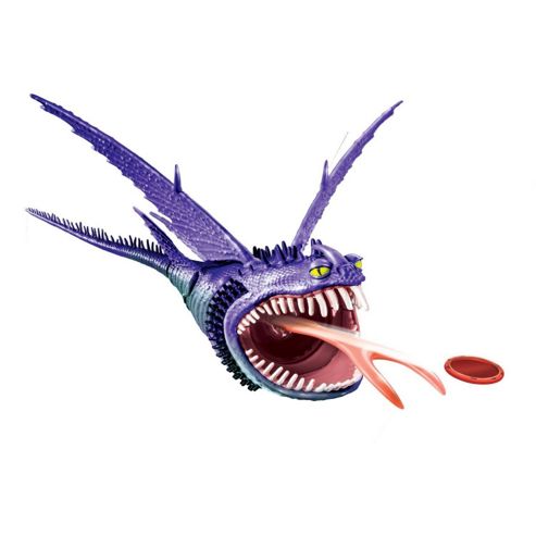 Image of Dreamworks Dragons Defenders Of Berk Purple Thunderdrum Spitting Disk Attack