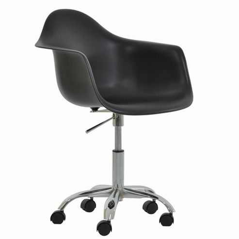 Image of Eames Style Swivel Daw Office Chair Black