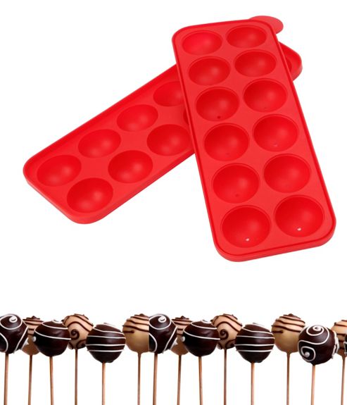 Image of Dexam 12 Cup Cake Pop Mould With Re-usable Sticks