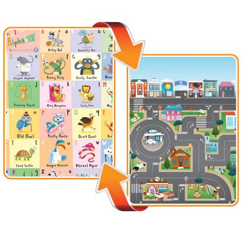 Image of Giant Prince Lionheart Double Sided Playmat City And Abc 190x170cm