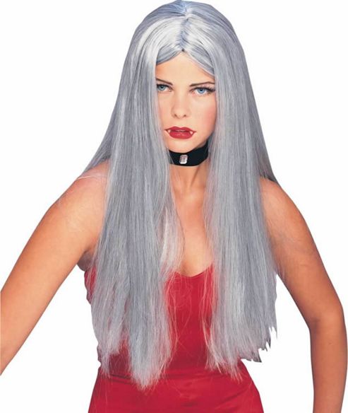 Image of Witch Long Wig - Grey 60cm