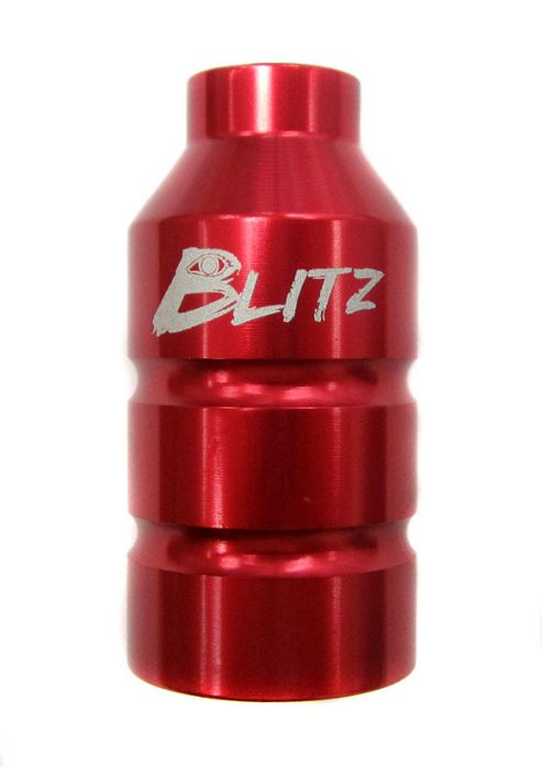 Image of Blitz Pro Scooter Pegs Alloy Red C/w 60,70+80mm Axles