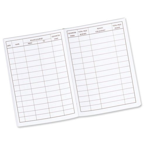 Image of Guildhall Vehicle Mileage Log Book 60 Pages 149x104mm Black Ref T43z