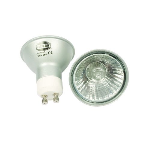 Image of Energy Saving Gu10 28w 240v Halogen Bulb Twin Pack