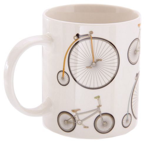 Image of Puckator Retro Rides Bicycle Design Bone China Mug