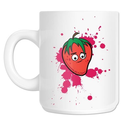 Image of Yummy Chums Strawberry 10oz Ceramic Mug